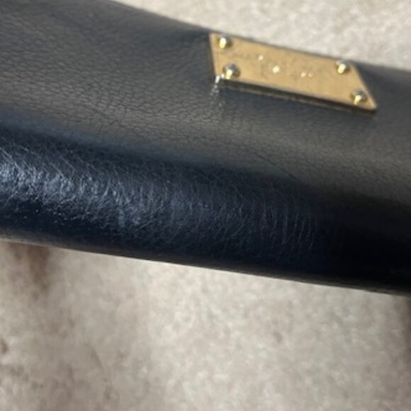 Michael Kors Genuine Black Leather Zip Around Clutch Wallet Bag 8.25"x4" - Picture 16 of 16